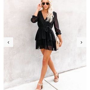 Milan Tiered Swiss Dot Dress - Vici Dress